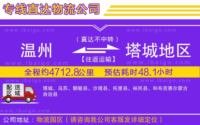 溫州到塔城地區(qū)貨運(yùn)公司