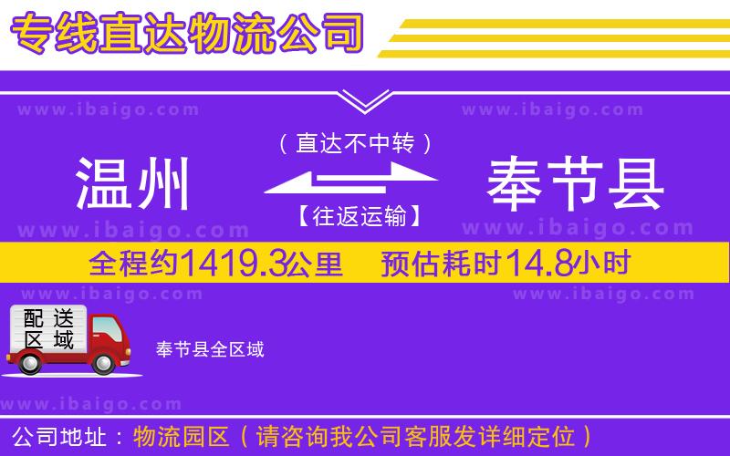 溫州到奉節(jié)縣貨運公司