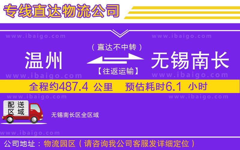 溫州到無錫南長區(qū)貨運專線