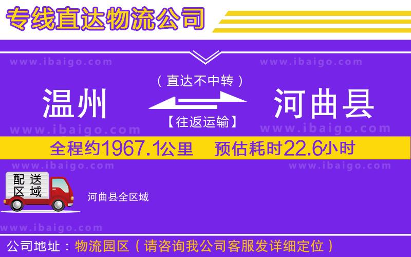 溫州到河曲縣物流專線