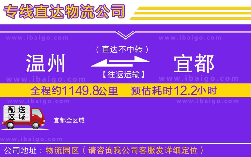 溫州到宜都貨運(yùn)